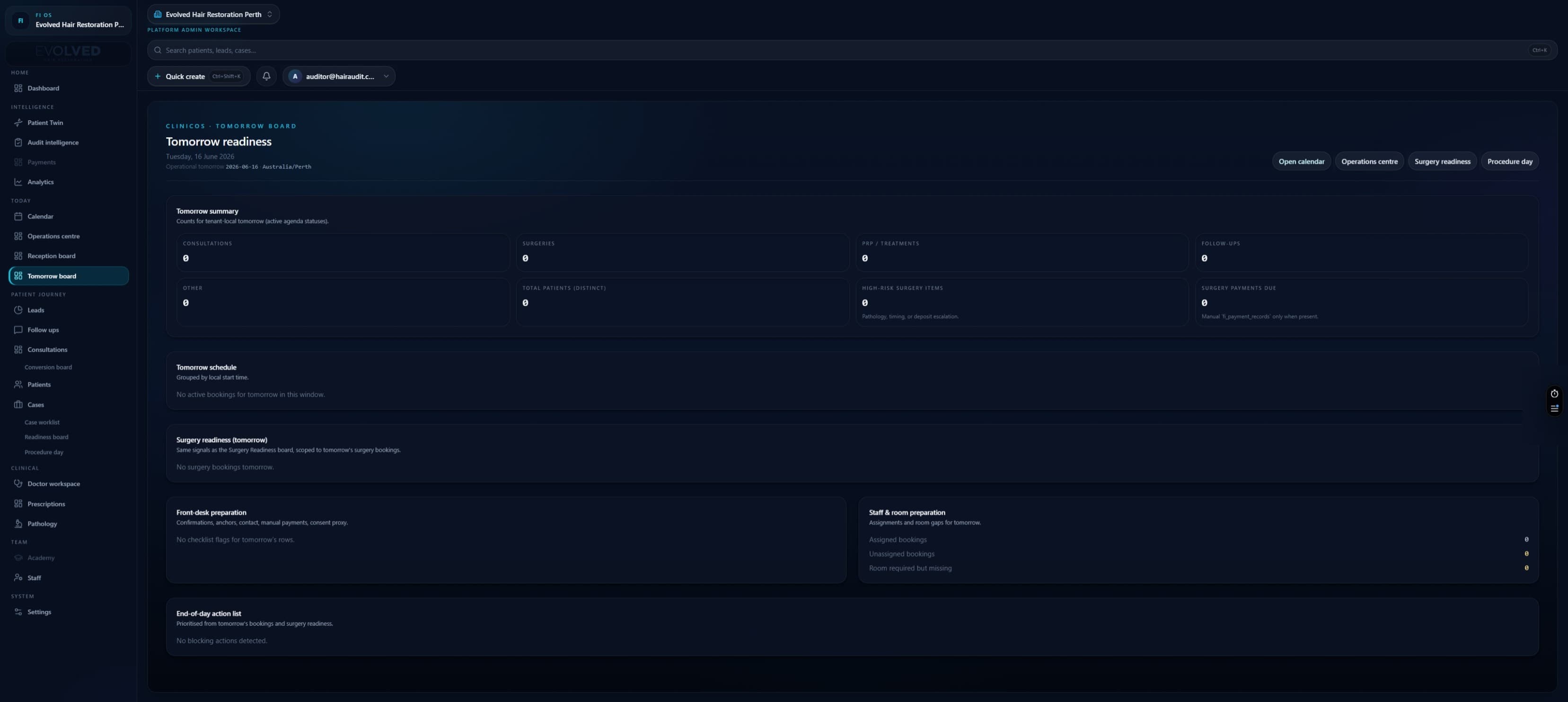 OperationsOS — FI OS interface preview